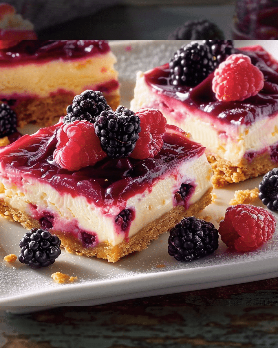 Berry Cheesecake Bars