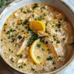 Crockpot Lemon Chicken Soup