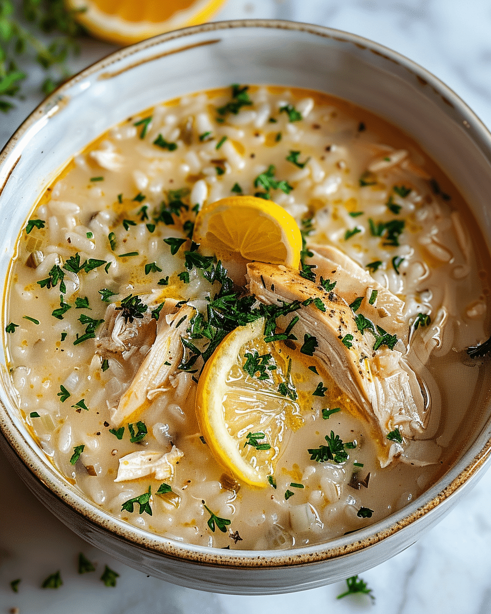 Crockpot Lemon Chicken Soup