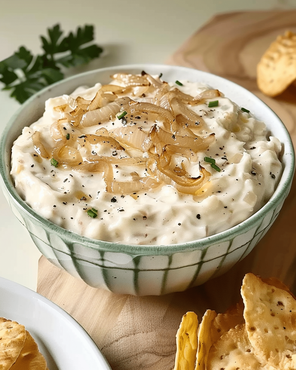 French Onion Dip From Scratch