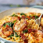 Prawn Orzo with Sun-Dried Tomatoes