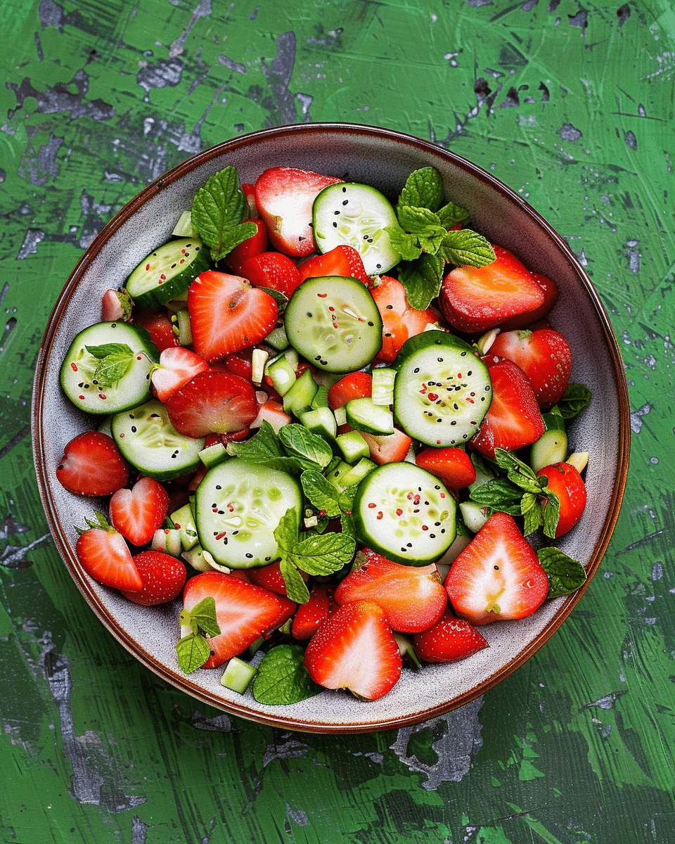 Strawberry Cucumber Salad