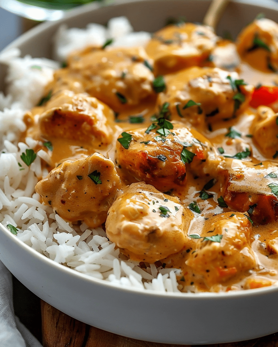 Creamy Smothered Chicken and Rice