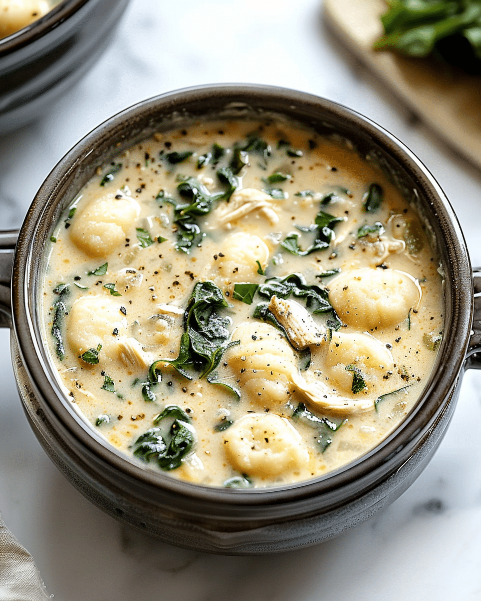 Crockpot Chicken Gnocchi Soup