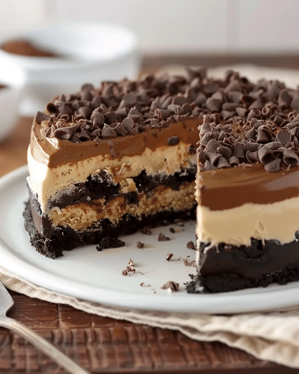 Chocolate Peanut Butter Dirt Cake
