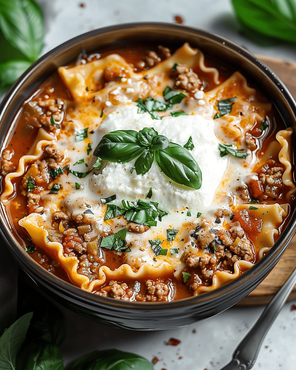 Crockpot Lasagna Soup