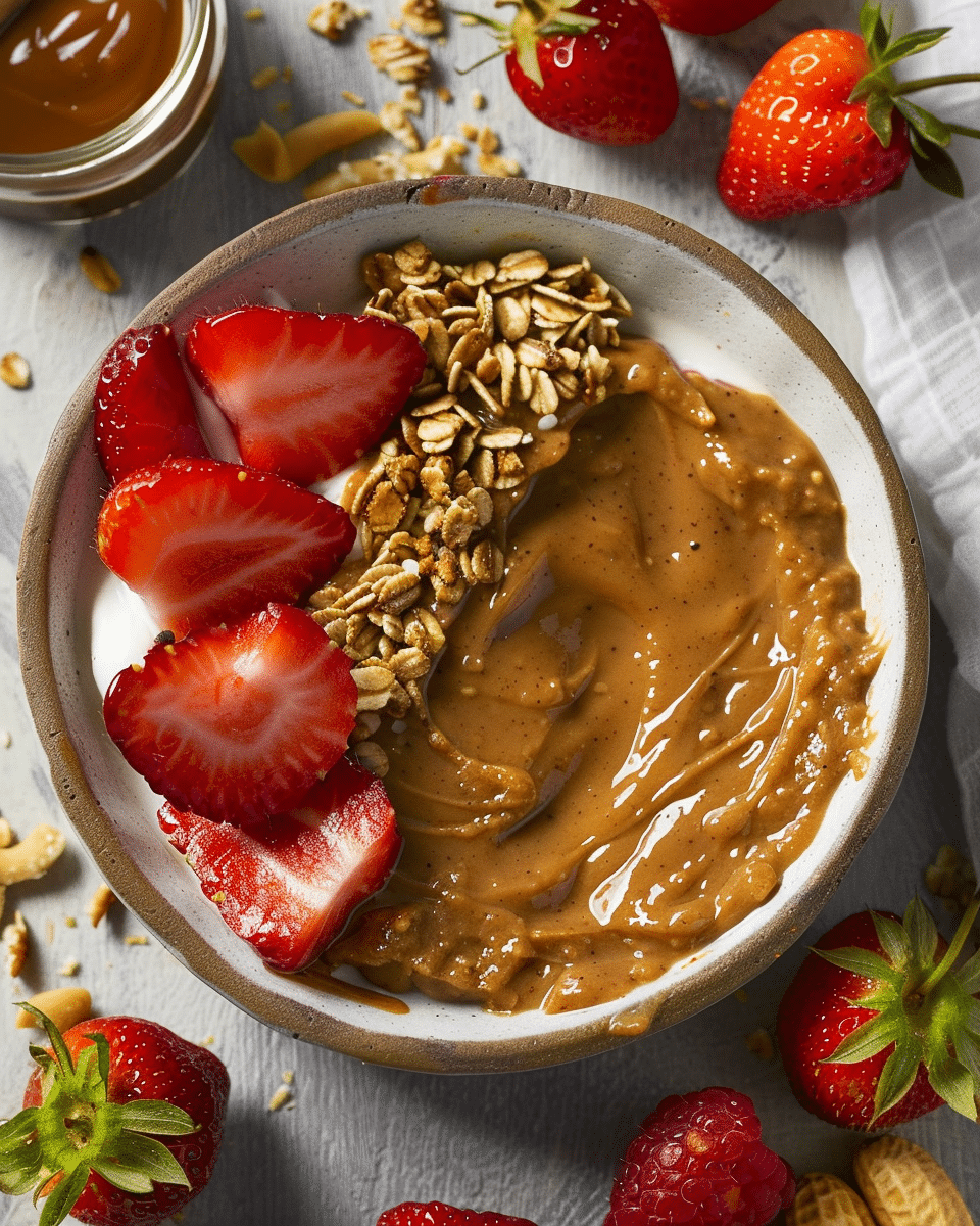 Jam Peanut Butter and Strawberries