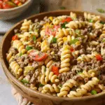 Cheeseburger Pasta Salad with Meat