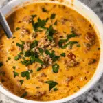 Low Carb Cheeseburger Soup