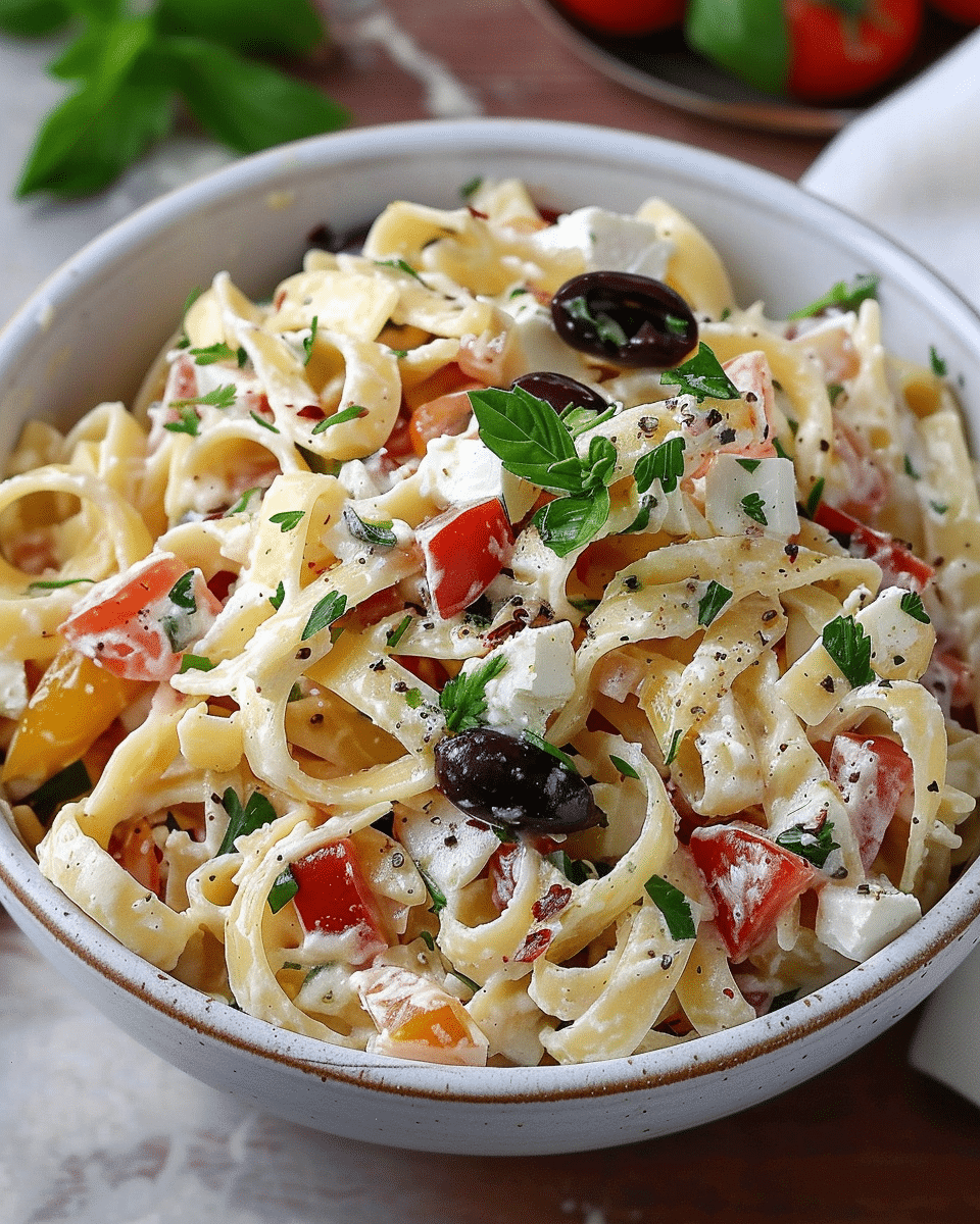 Mediterranean Gluten Free Pasta Salad