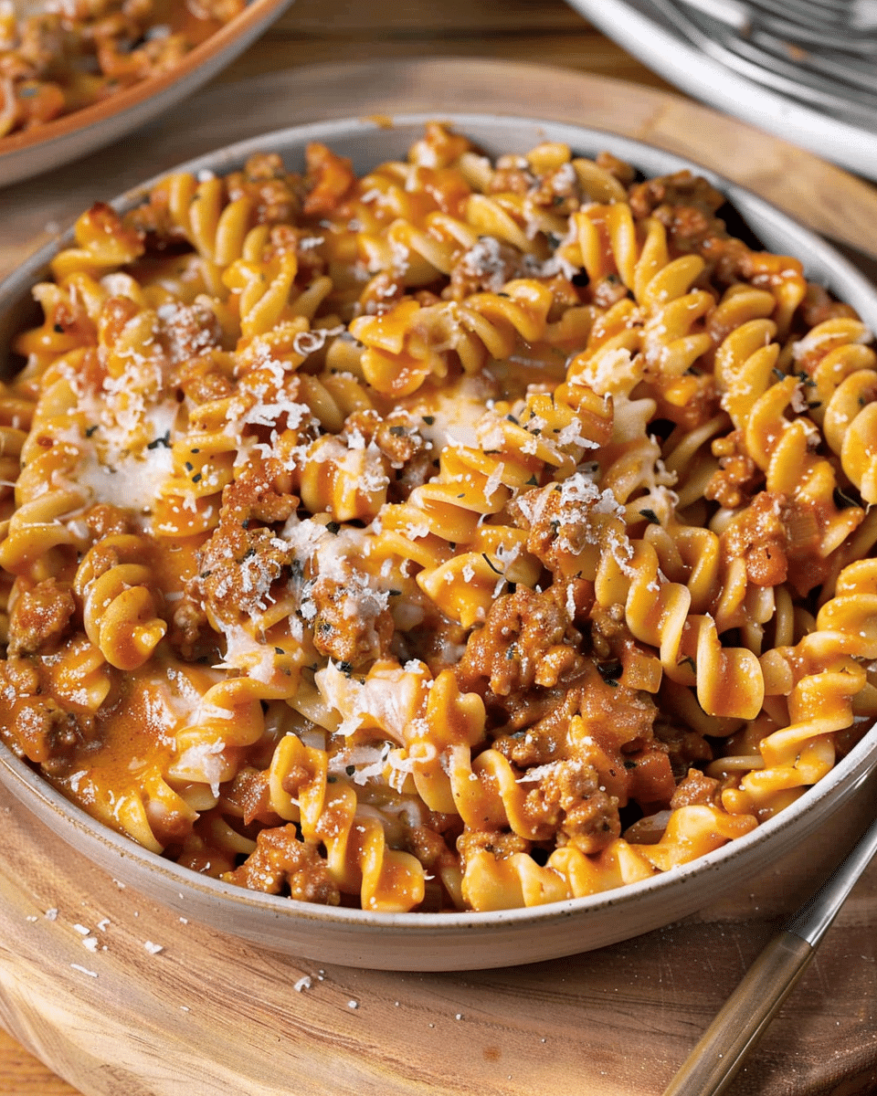 One-Pot Creamy Ground Beef Pasta