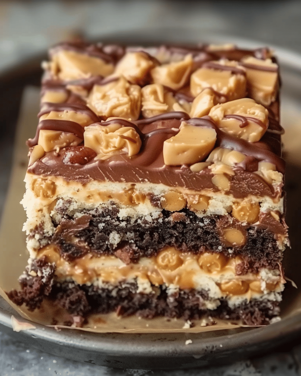 Peanut Butter Earthquake Cake