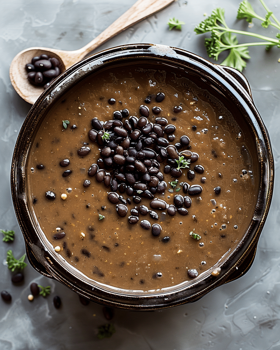 Crockpot Black Bean Soup