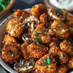 Crispy Garlic Mushroom Bites