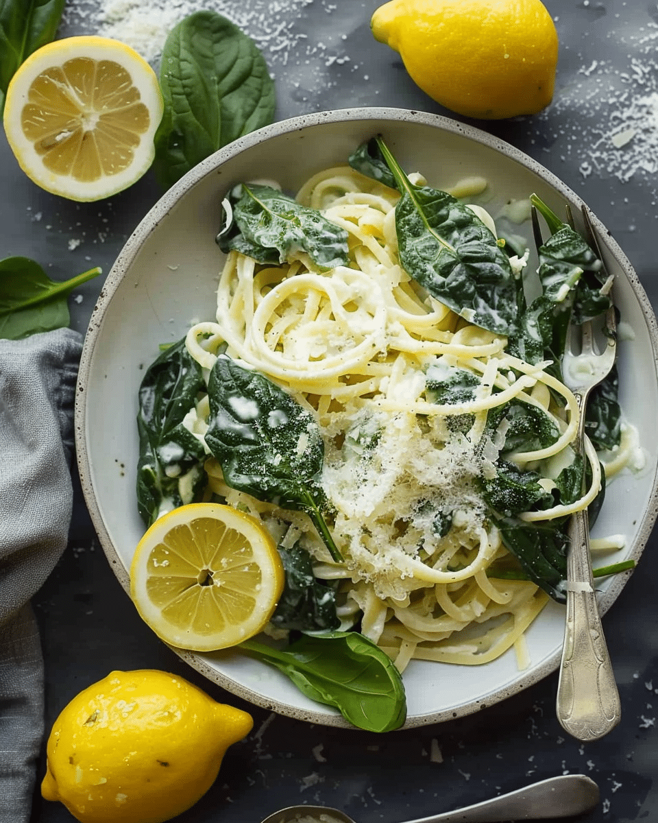 Lemon Ricotta Spinach Pasta