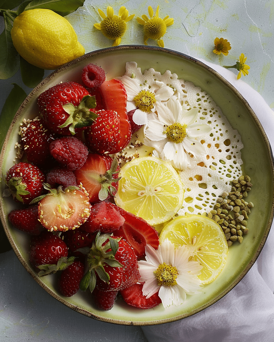 Lemon and Strawberries