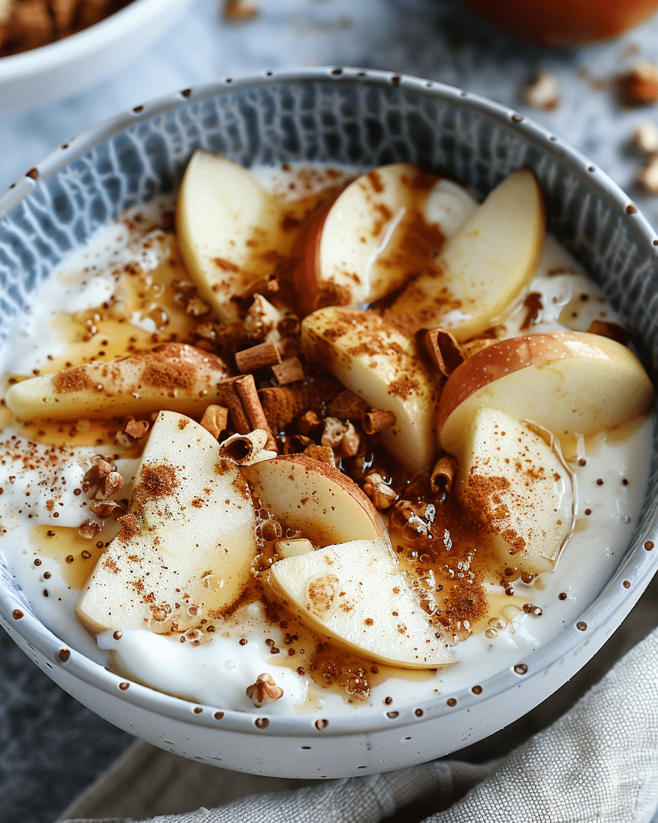 Apple Cinnamon Yogurt Bowl