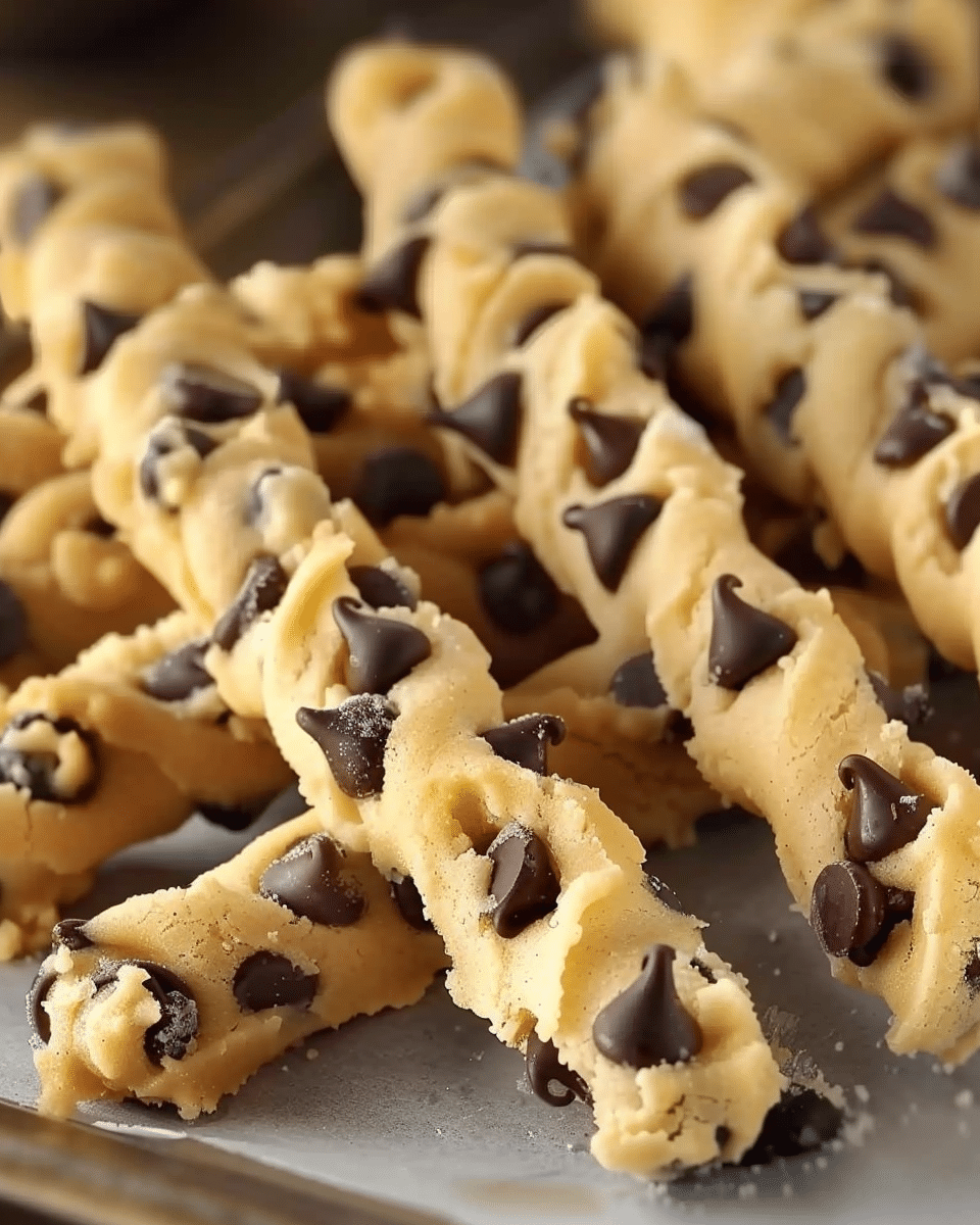 Chocolate Chip Cookie Dough Twists