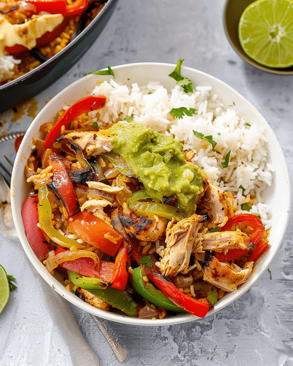 Chicken Fajita Rice Bowl