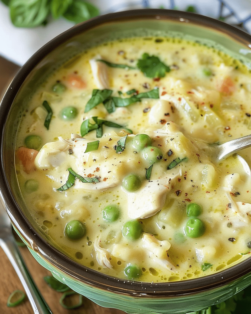 Creamy Green Enchiladas Chicken Soup