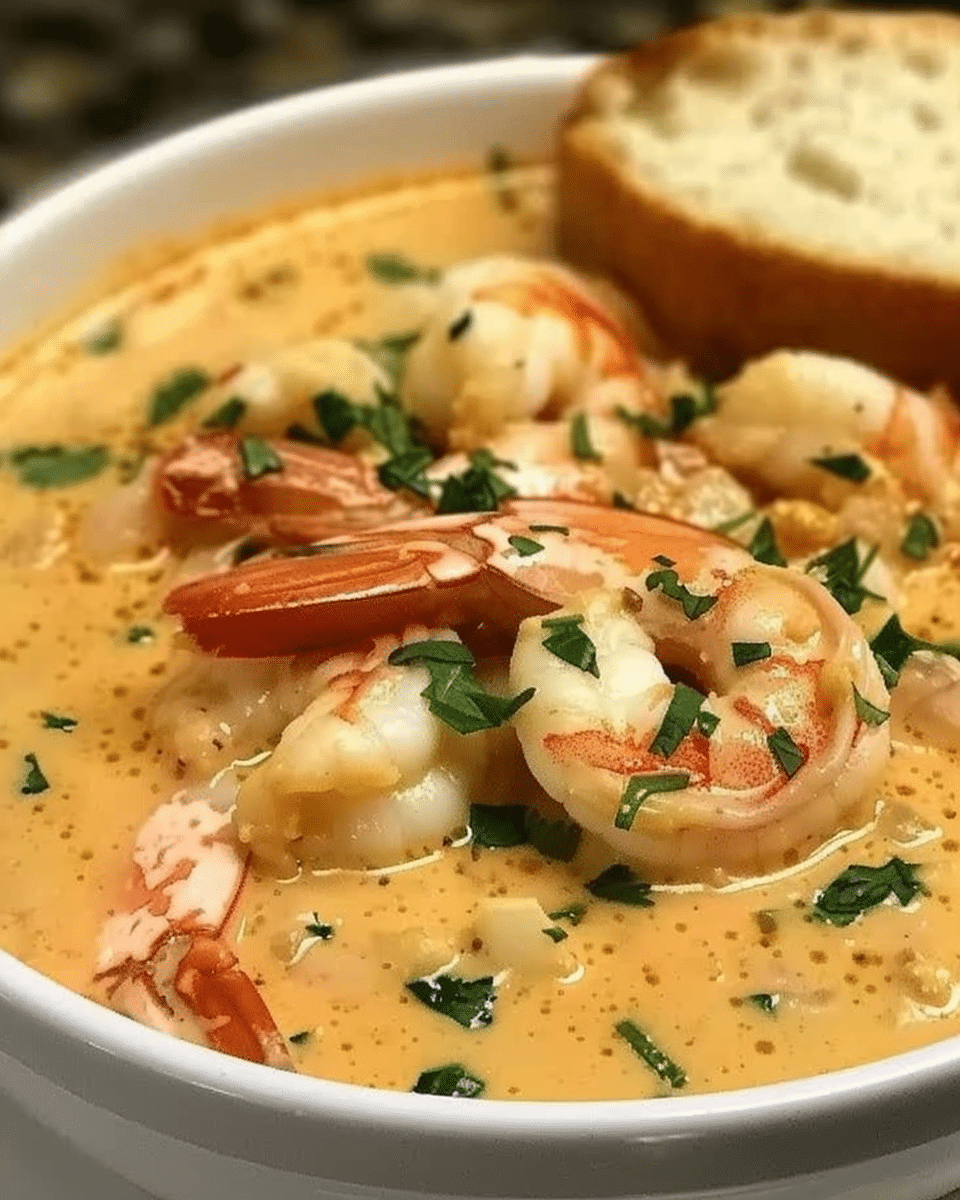 Creamy Crab and Shrimp Seafood Bisque