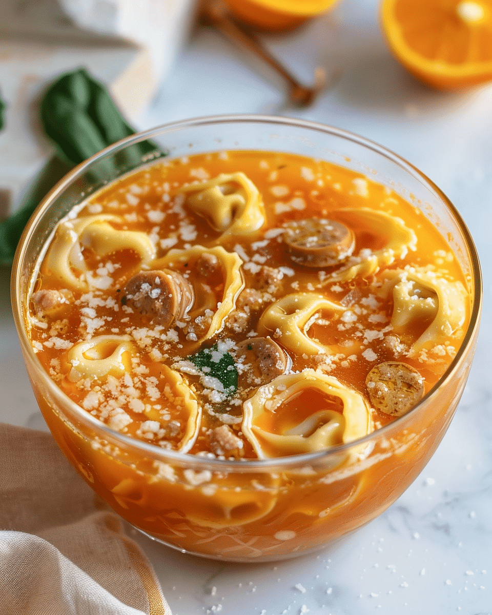 Sausage and Tortellini Soup