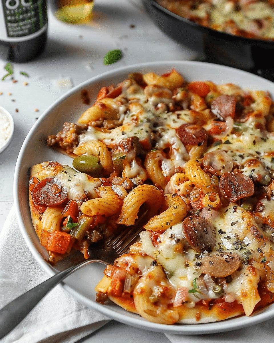 One Pot Pizza Pasta