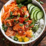 Spicy Sriracha Salmon Bowls