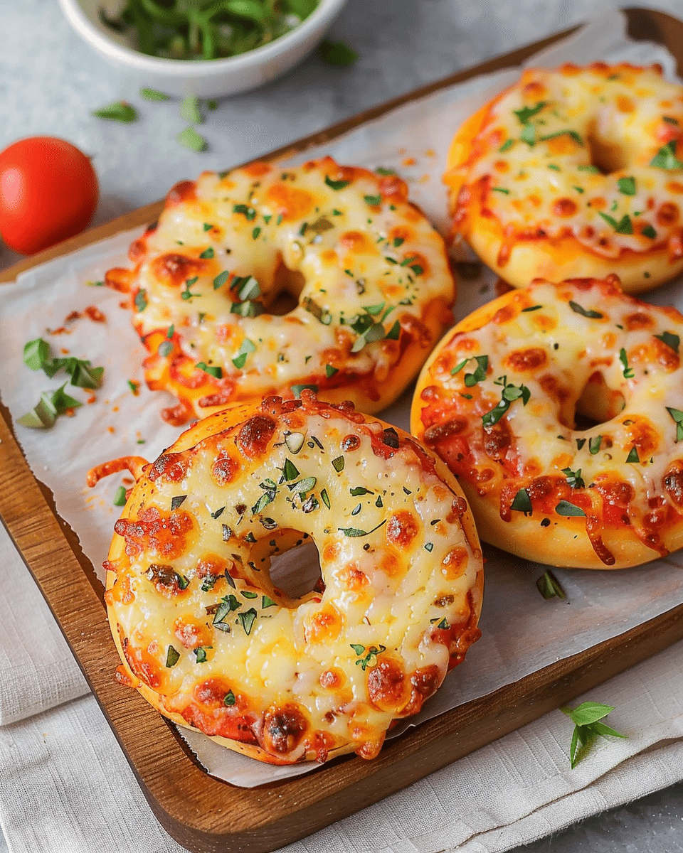 Air Fryer Pizza Bagels
