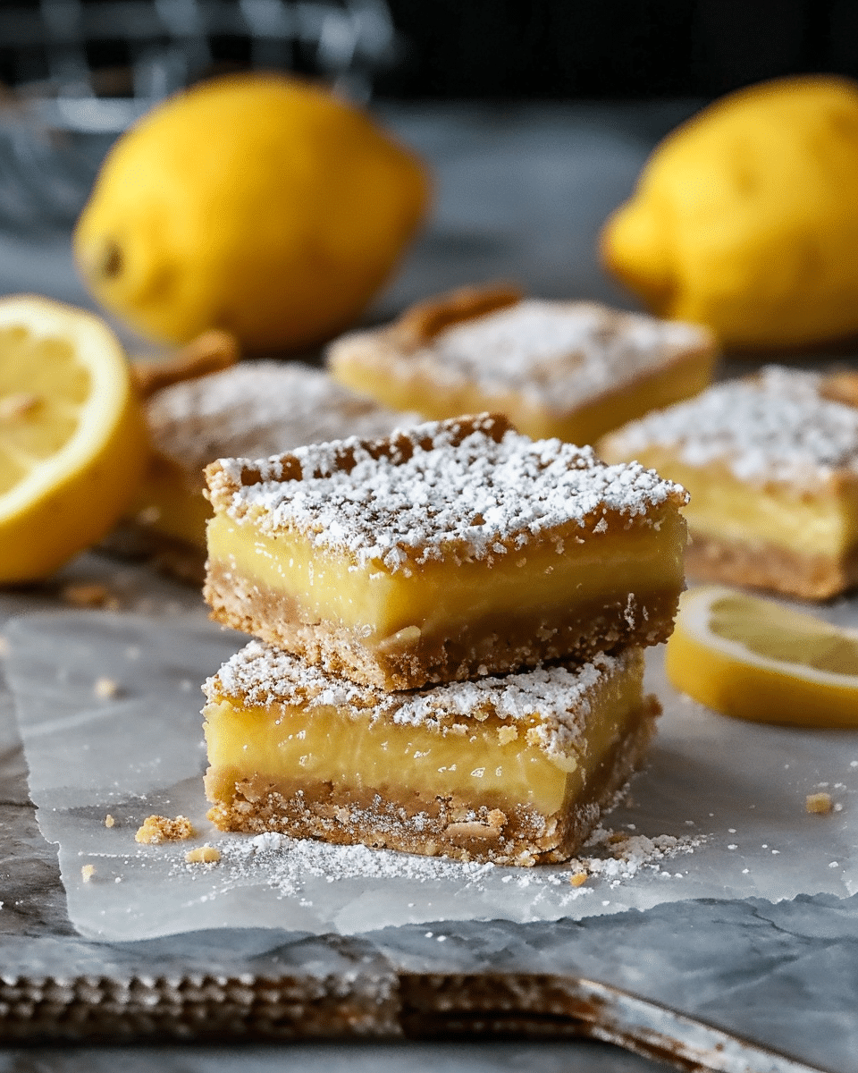 Almond Flour Lemon Bars