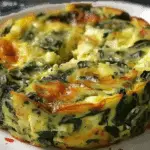 Cottage Cheese & Spinach Crustless Quiche
