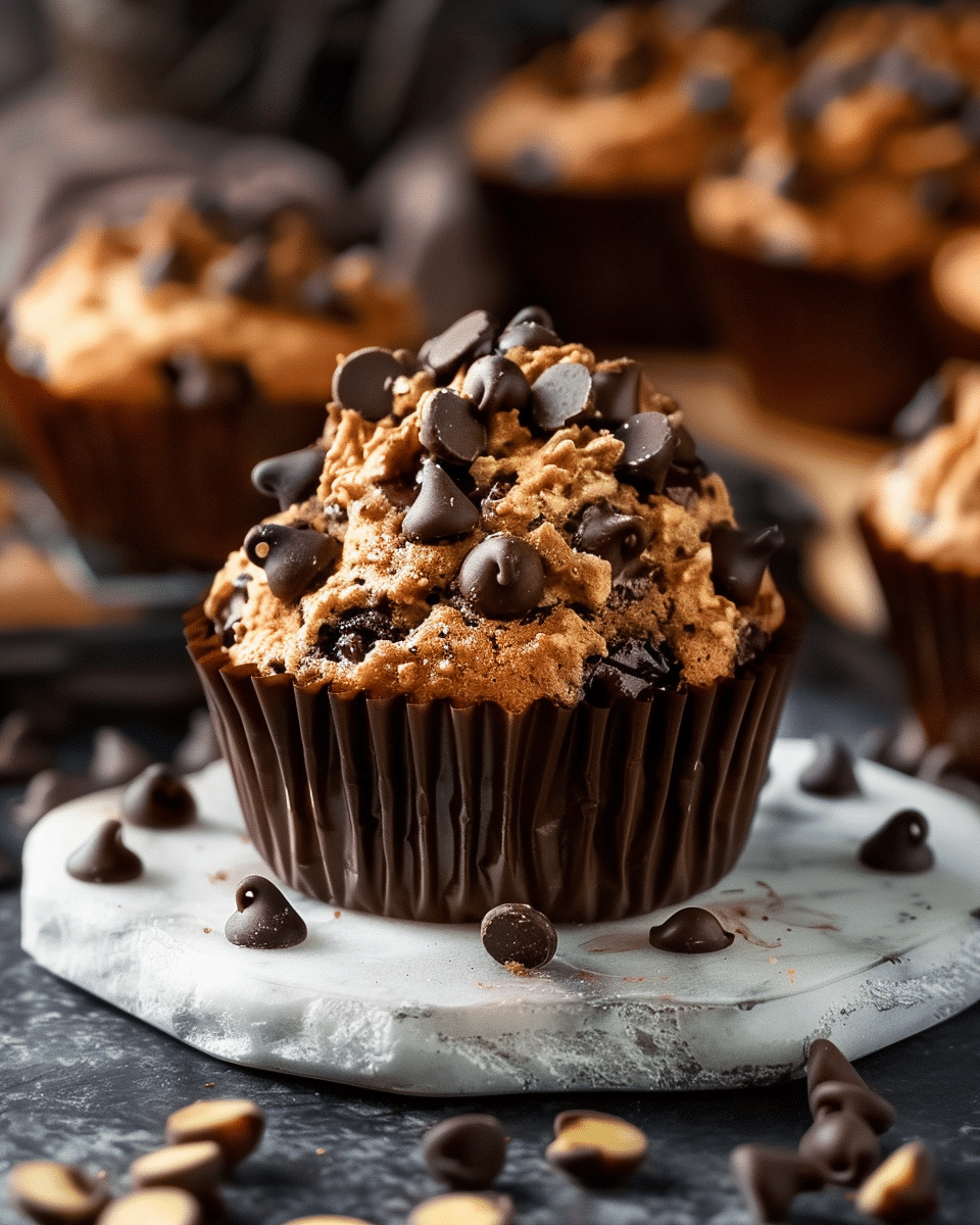 Plantain Chocolate Chip Muffins